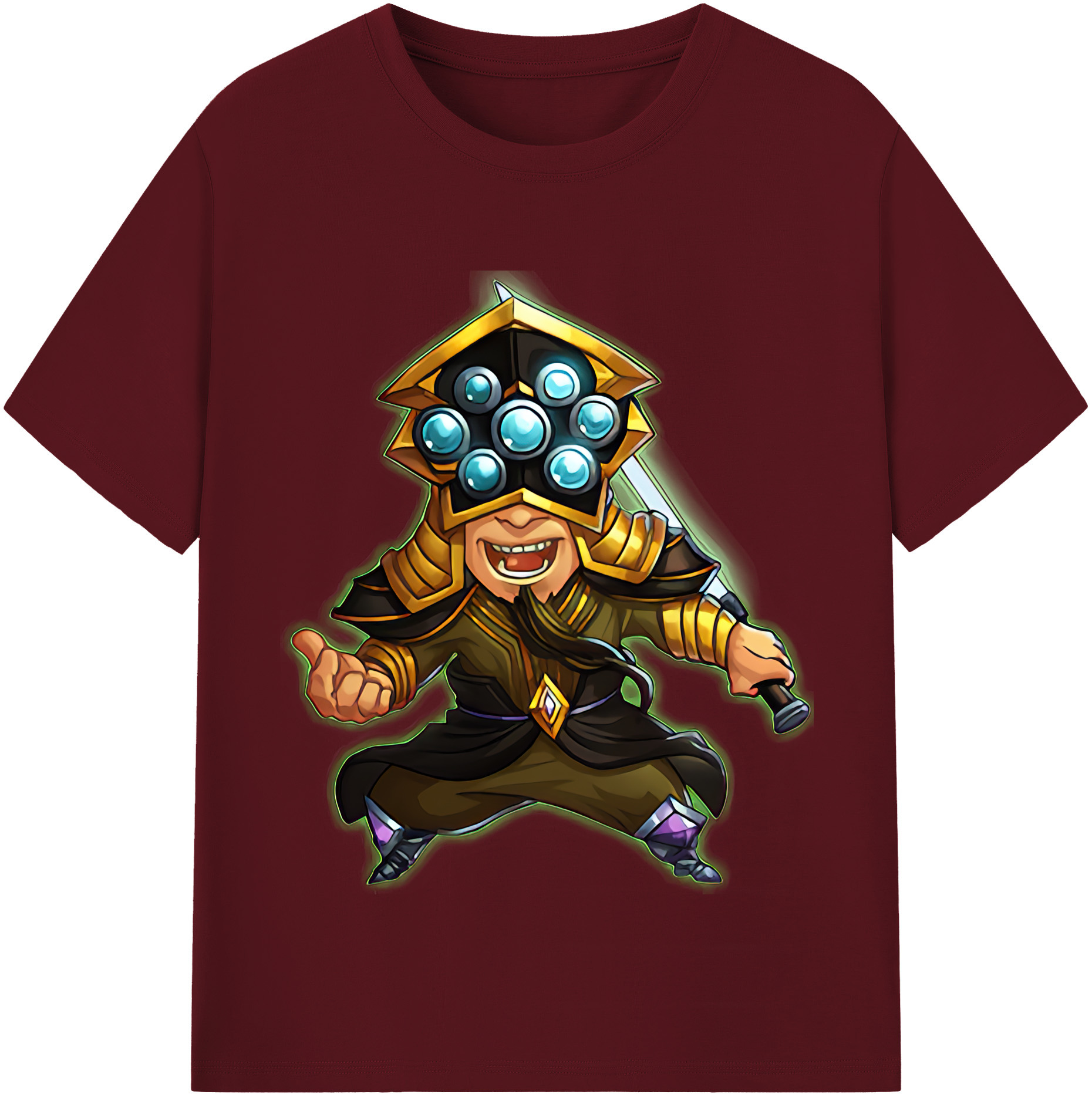 リーグ・オブ・レジェンド League of Legends LOL 綿100％半袖Tシャツ（フロントプリント）